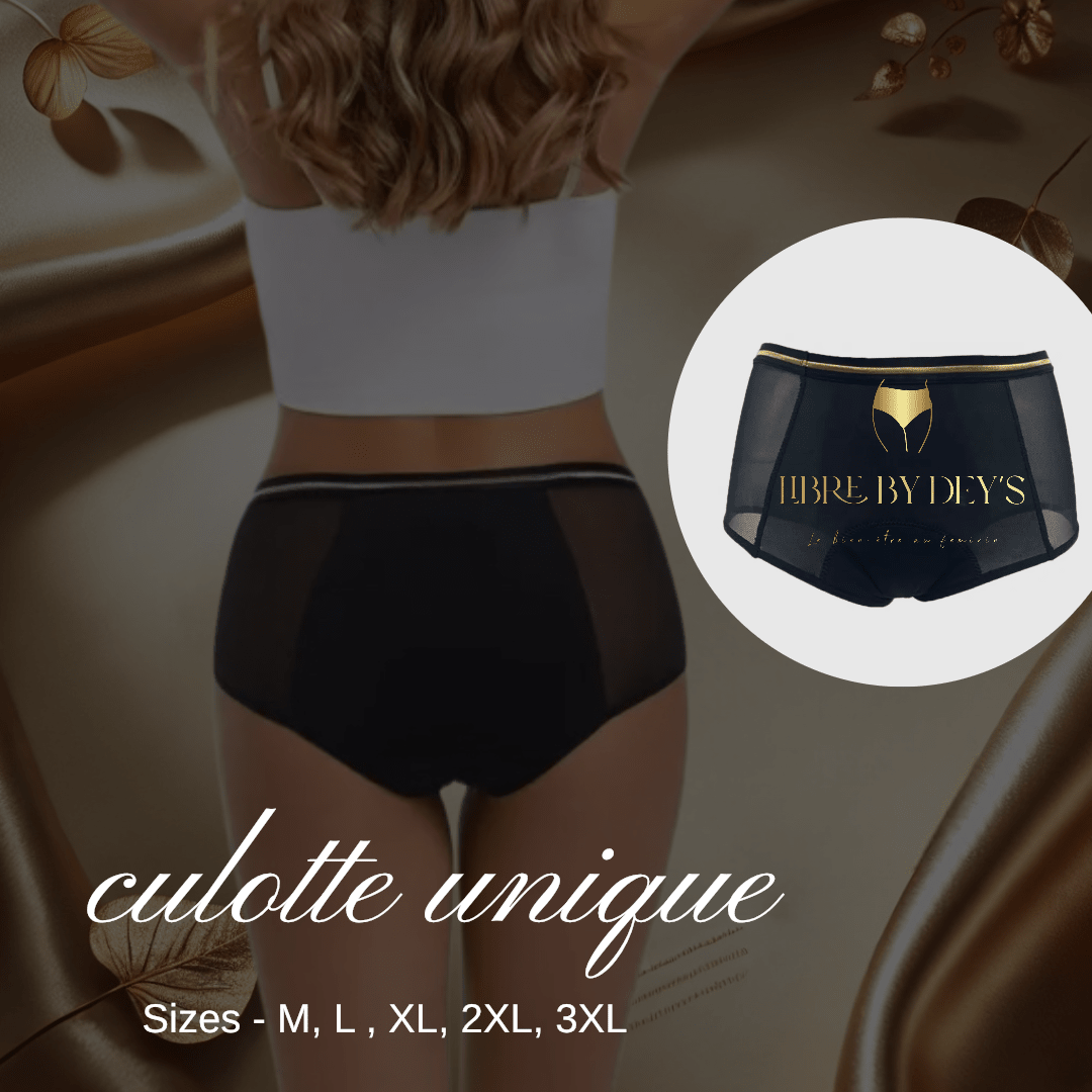 Culotte menstruelle lavable(1), flux abondant, Libre by Dey’s - Libre by deys