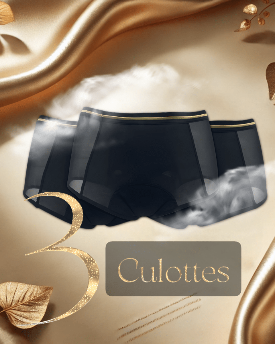 Culotte menstruelle lavable(3), flux abondant, Libre by Dey’s - Libre by deys