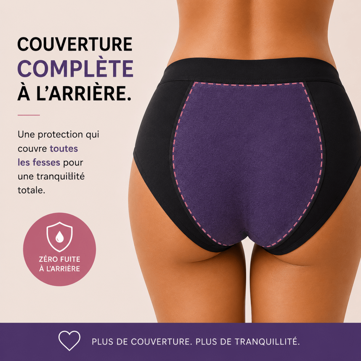 Culotte menstruelle- Sans trace- FLUX MOYEN A ABONDANT - Libre by deys